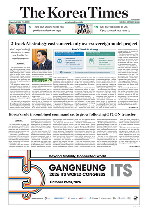 Prima pagina The Korea Times di oggi - Quotidiano estero