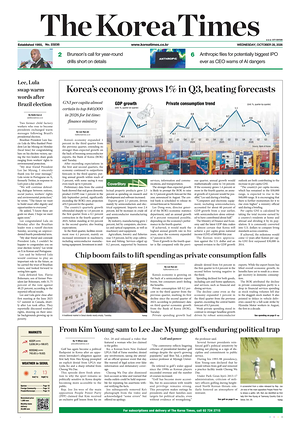 Prima pagina The Korea Times di oggi - Quotidiano estero