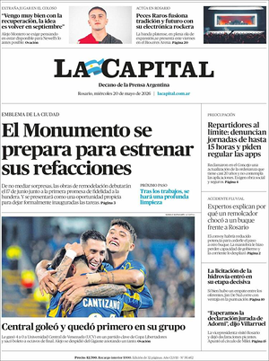 La Capital front page