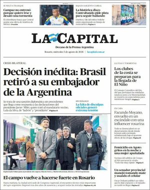 Tapa La Capital de hoy - Diario regionales