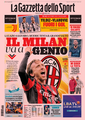Prima pagina La Gazzetta dello Sport di oggi - Quotidiano sport