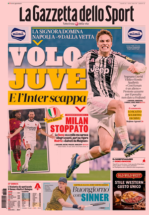 Prima pagina La Gazzetta dello Sport di oggi - Quotidiano sport