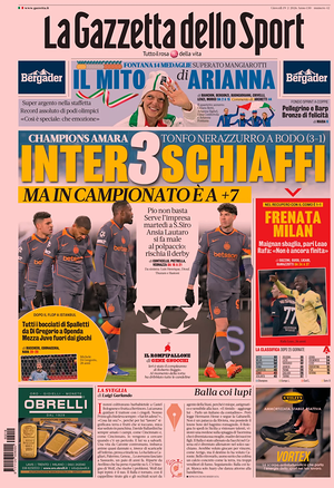 Prima pagina La Gazzetta dello Sport di oggi - Quotidiano sport