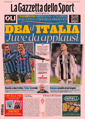 Prima pagina La Gazzetta dello Sport di oggi - Quotidiano sport