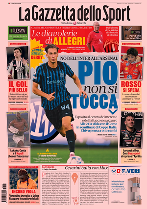 Prima pagina La Gazzetta dello Sport di oggi - Quotidiano sport