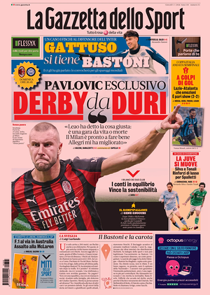 Prima pagina La Gazzetta dello Sport di oggi - Quotidiano sport