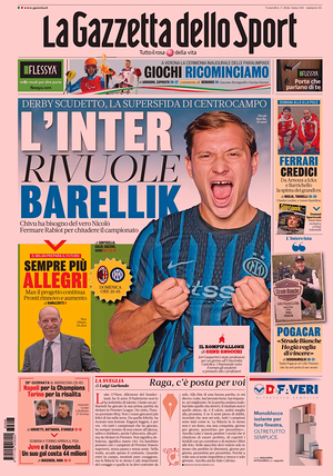 Prima pagina La Gazzetta dello Sport di oggi - Quotidiano sport