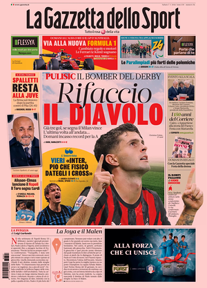 Prima pagina La Gazzetta dello Sport di oggi - Quotidiano sport