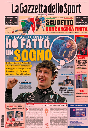 Prima pagina La Gazzetta dello Sport di oggi - Quotidiano sport
