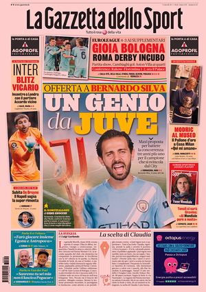 Prima pagina La Gazzetta dello Sport di oggi - Quotidiano sport
