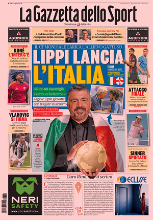 Prima pagina La Gazzetta dello Sport di oggi - Quotidiano sport