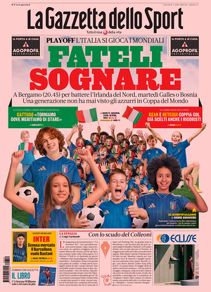 Prima pagina La Gazzetta dello Sport di oggi - Quotidiano sport
