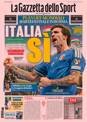 Prima pagina La Gazzetta dello Sport di oggi - Quotidiano sport