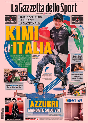 Prima pagina La Gazzetta dello Sport di oggi - Quotidiano sport