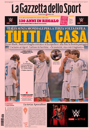 La Gazzetta dello Sport front page