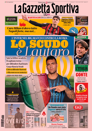 Prima pagina La Gazzetta dello Sport di oggi - Quotidiano sport