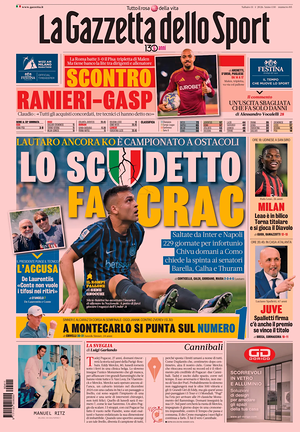 Prima pagina La Gazzetta dello Sport di oggi - Quotidiano sport