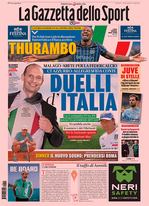 Prima pagina La Gazzetta dello Sport di oggi - Quotidiano sport