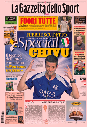 Prima pagina La Gazzetta dello Sport di oggi - Quotidiano sport