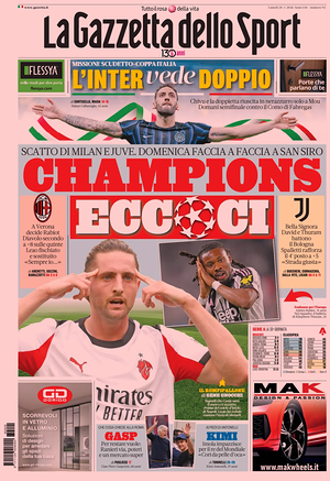 Prima pagina La Gazzetta dello Sport di oggi - Quotidiano sport
