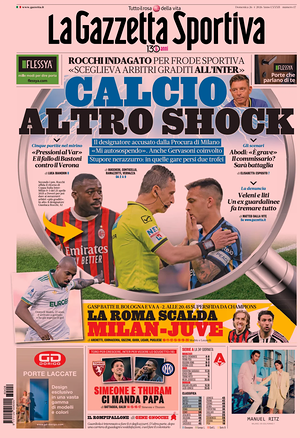 Prima pagina La Gazzetta dello Sport di oggi - Quotidiano sport