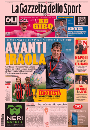 Prima pagina La Gazzetta dello Sport di oggi - Quotidiano sport