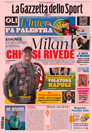 Prima pagina La Gazzetta dello Sport di oggi - Quotidiano sport