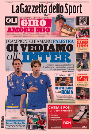 Prima pagina La Gazzetta dello Sport di oggi - Quotidiano sport