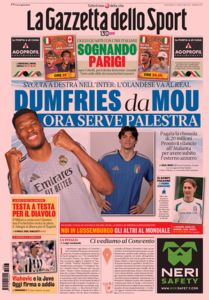 Prima pagina La Gazzetta dello Sport di oggi - Quotidiano sport