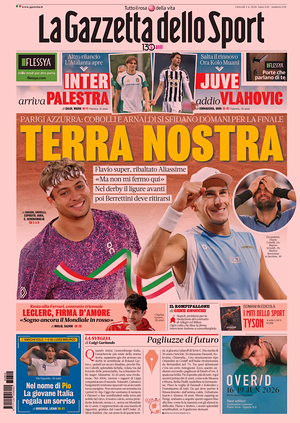 Prima pagina La Gazzetta dello Sport di oggi - Quotidiano sport