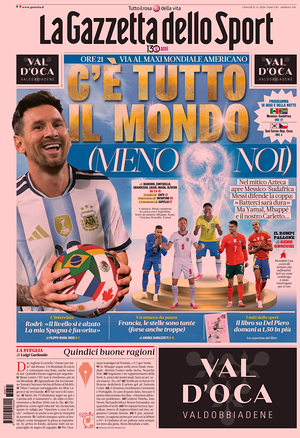 Prima pagina La Gazzetta dello Sport di oggi - Quotidiano sport