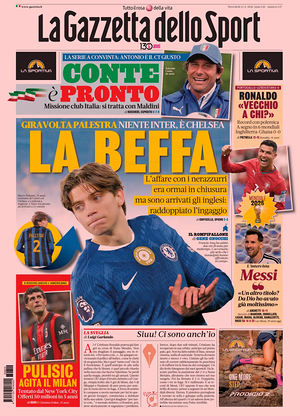Prima pagina La Gazzetta dello Sport di oggi - Quotidiano sport