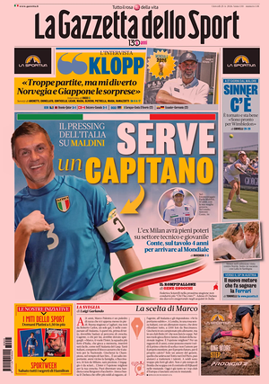 Prima pagina La Gazzetta dello Sport di oggi - Quotidiano sport