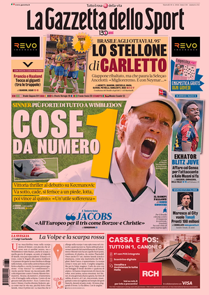 Prima pagina La Gazzetta dello Sport di oggi - Quotidiano sport