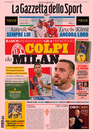Prima pagina La Gazzetta dello Sport di oggi - Quotidiano sport