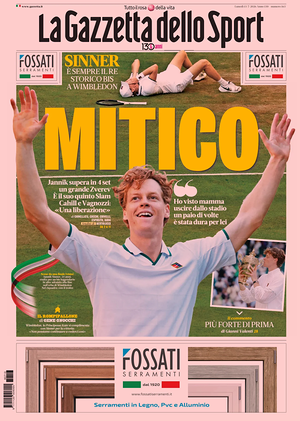 Prima pagina La Gazzetta dello Sport di oggi - Quotidiano sport