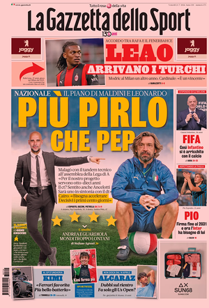 Prima pagina La Gazzetta dello Sport di oggi - Quotidiano sport