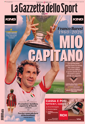 Prima pagina La Gazzetta dello Sport di oggi - Quotidiano sport