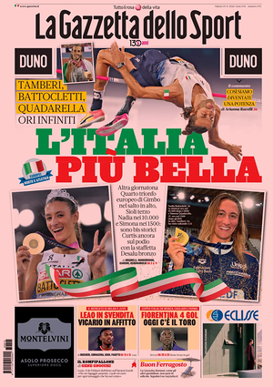 Prima pagina La Gazzetta dello Sport di oggi - Quotidiano sport