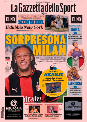 Prima pagina La Gazzetta dello Sport di oggi - Quotidiano sport