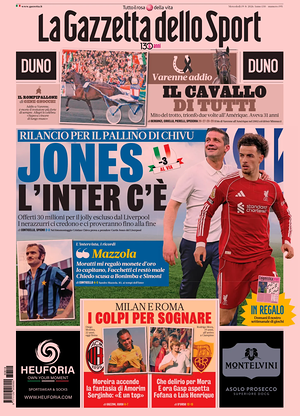 Prima pagina La Gazzetta dello Sport di oggi - Quotidiano sport