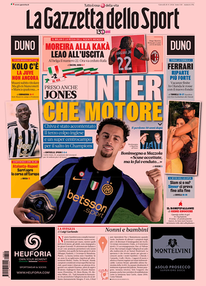 Prima pagina La Gazzetta dello Sport di oggi - Quotidiano sport