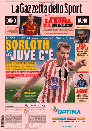 Prima pagina La Gazzetta dello Sport di oggi - Quotidiano sport