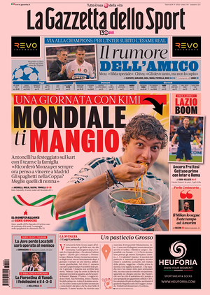 Prima pagina La Gazzetta dello Sport di oggi - Quotidiano sport