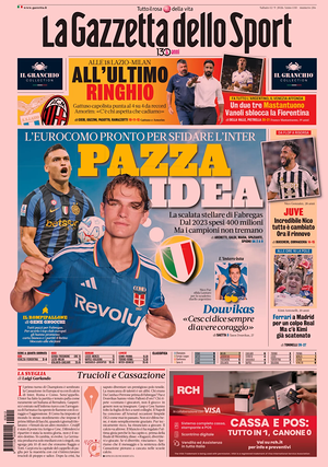 Prima pagina La Gazzetta dello Sport di oggi - Quotidiano sport