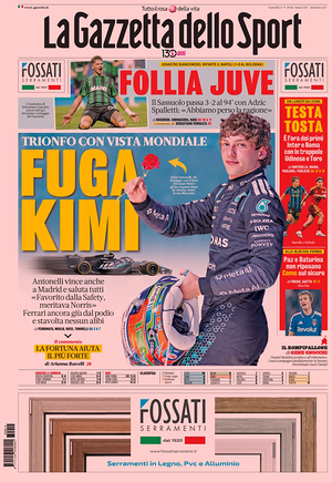 Prima pagina La Gazzetta dello Sport di oggi - Quotidiano sport
