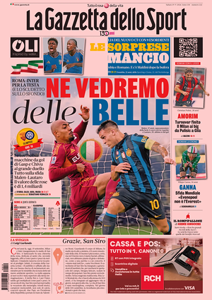 Prima pagina La Gazzetta dello Sport di oggi - Quotidiano sport