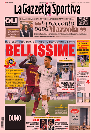 Prima pagina La Gazzetta dello Sport di oggi - Quotidiano sport