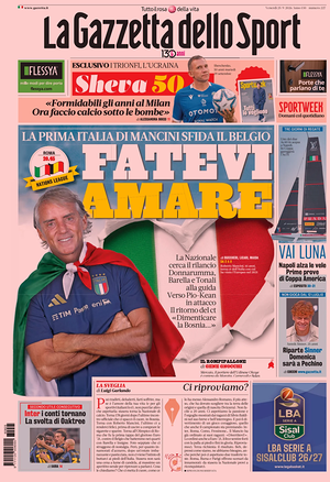 Prima pagina La Gazzetta dello Sport di oggi - Quotidiano sport