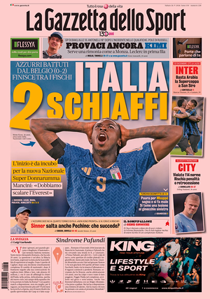 Prima pagina La Gazzetta dello Sport di oggi - Quotidiano sport